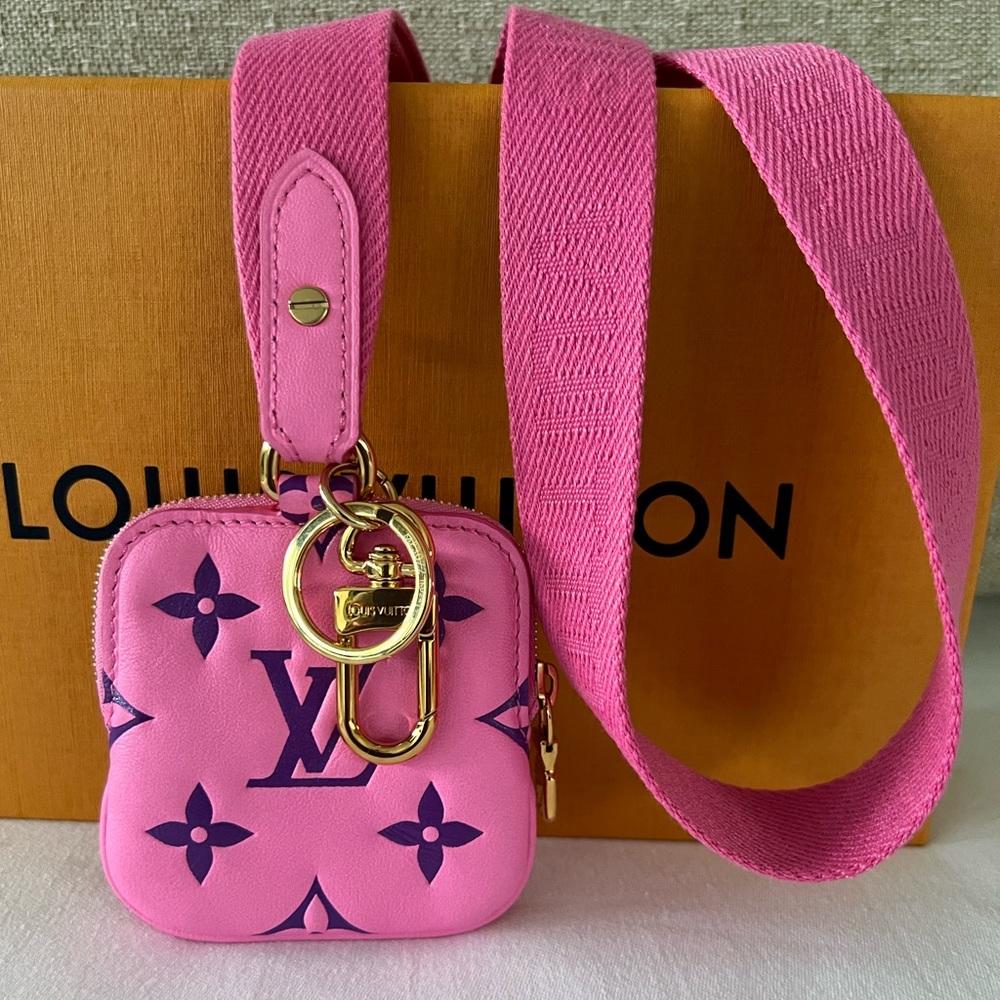 Louis Vuitton Pink Monogram Key Pouch